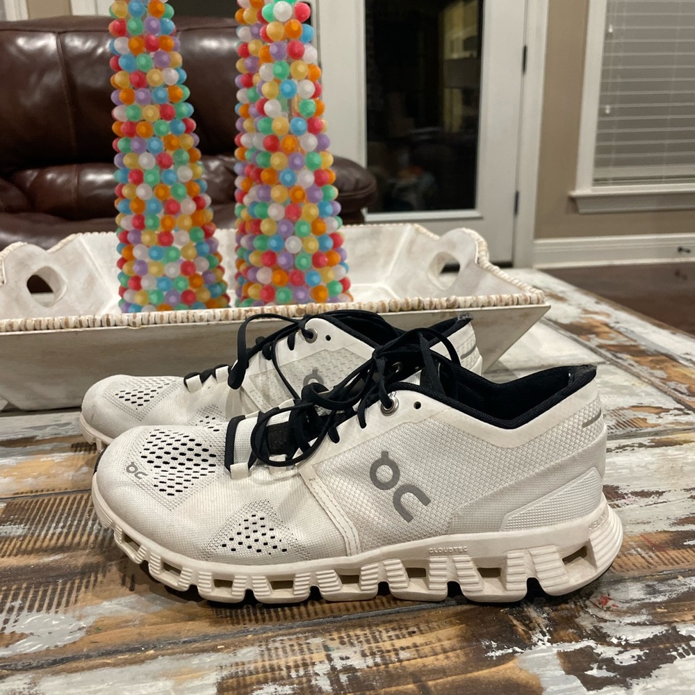 On Running White Athletic Shoes